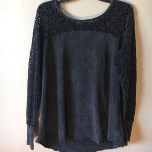 Torrid Lace Sleeve Shirt